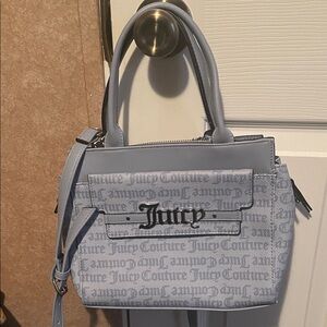 Juicy Couture Light Blue Logo Satchel Bag